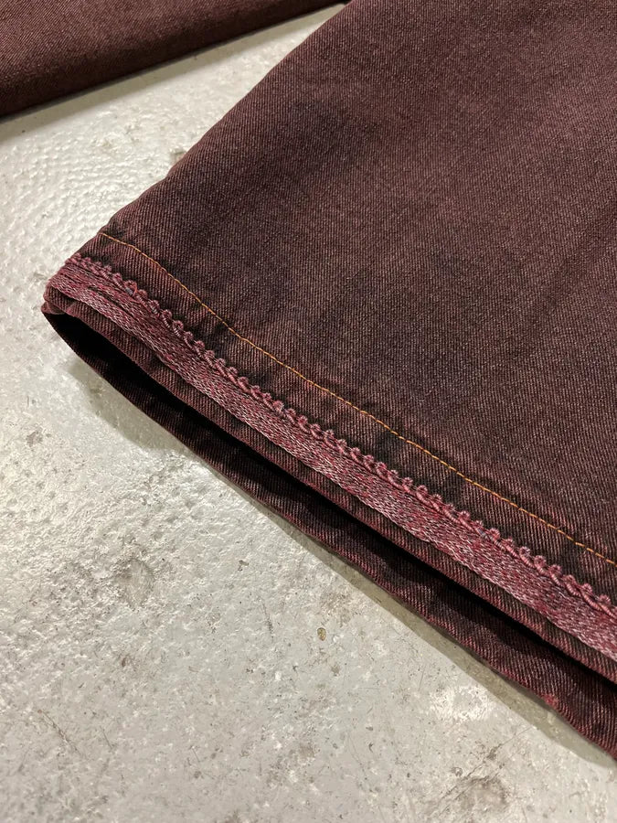 2000s Jean Paul Gaultier Burgundy Embroidered Jacket (S/M) 7