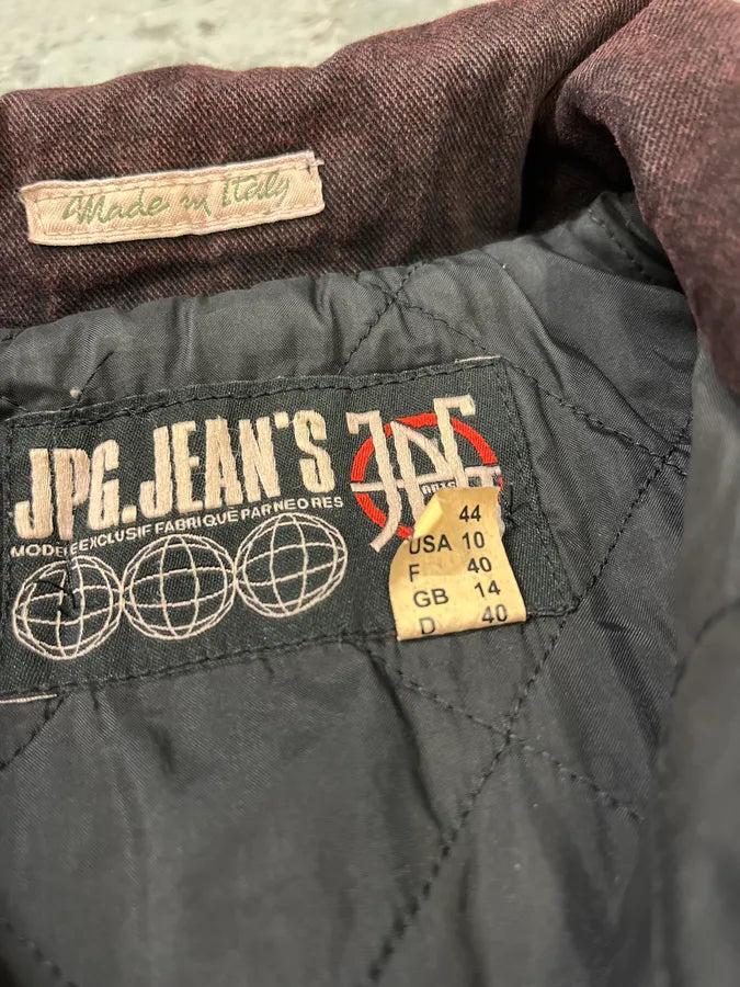 2000s Jean Paul Gaultier Burgundy Embroidered Jacket (S/M) 9