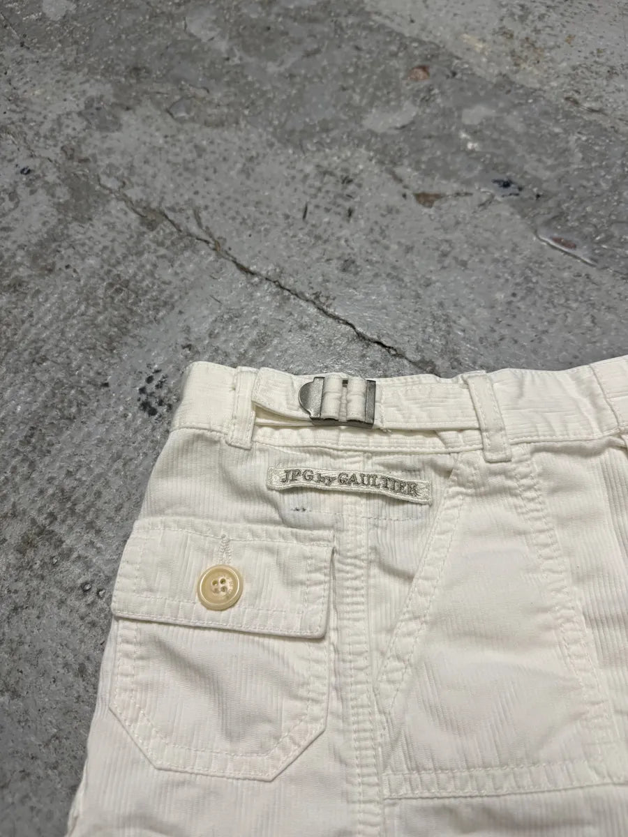 2000s Jean Paul Gaultier Cargo White Skirt ViiOTbs 3