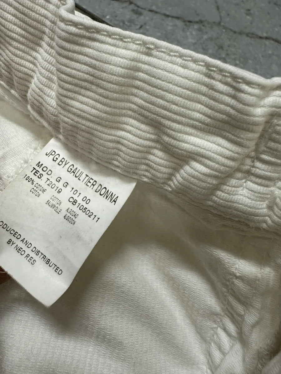 2000s Jean Paul Gaultier Cargo White Skirt ViiOTbs 5