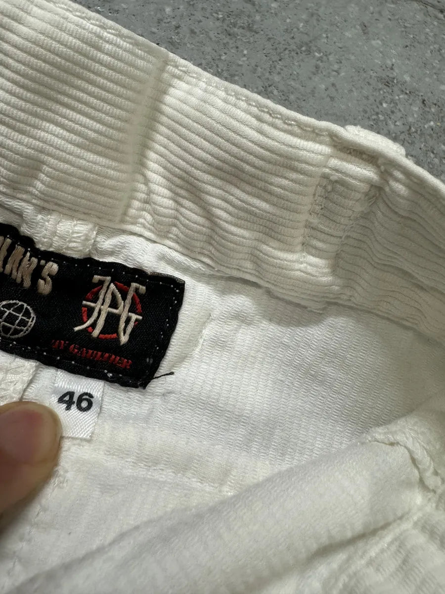 2000s Jean Paul Gaultier Cargo White Skirt ViiOTbs 7