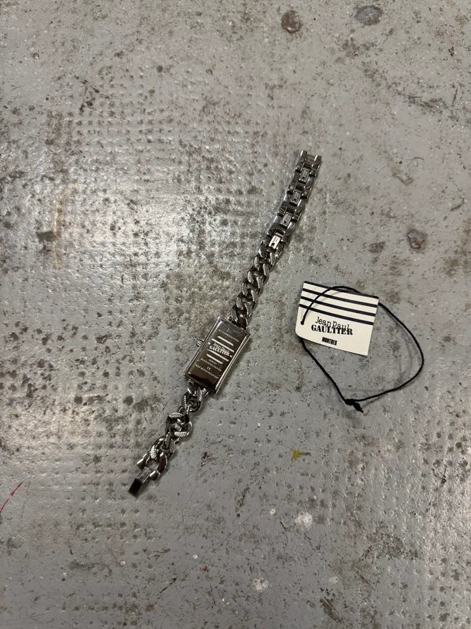 2000s Jean Paul Gaultier Chain Bracelet Watch xwbuLcZ 6