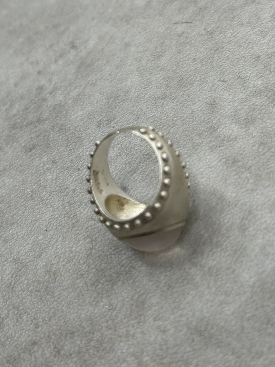 2000s Jean Paul Gaultier Clear Stone Silver 925 Ring loDHUpj 4