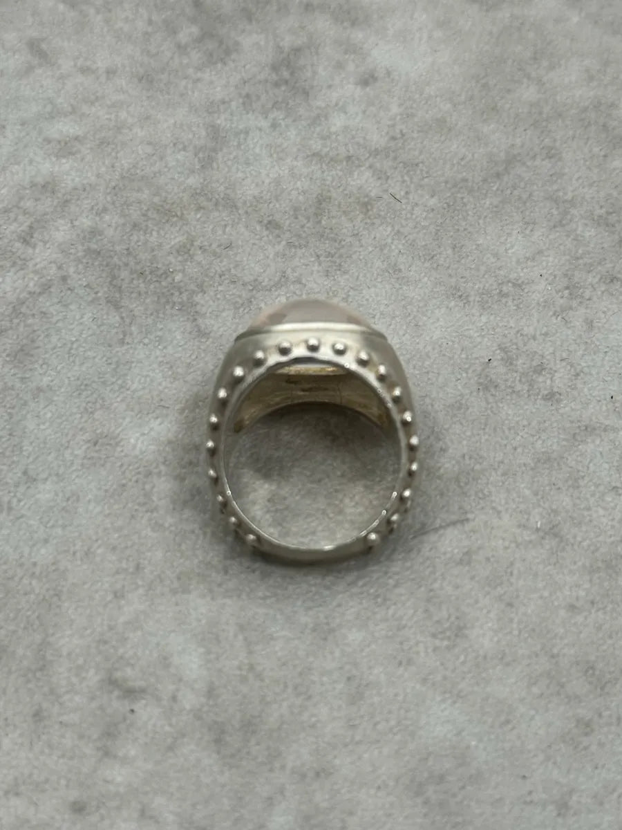 2000s Jean Paul Gaultier Clear Stone Silver 925 Ring loDHUpj 2