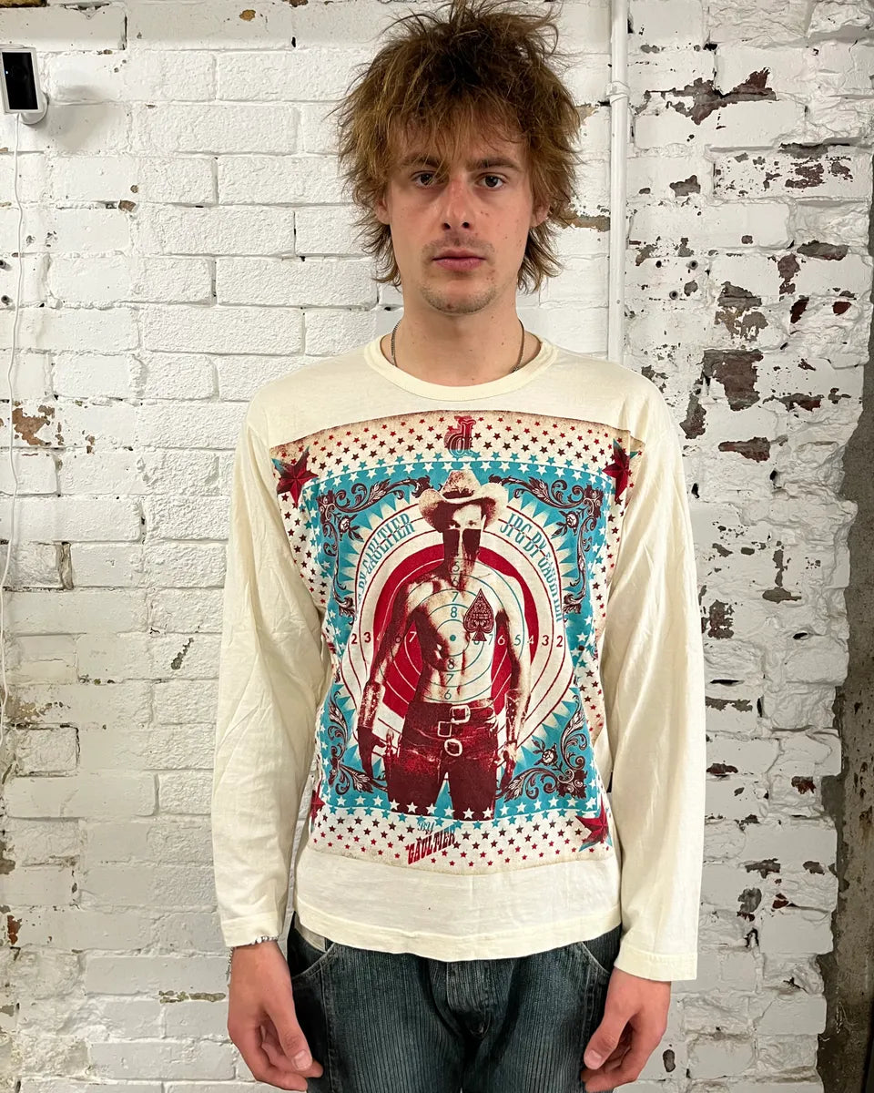 2000s Jean Paul Gaultier Cow-Boy Target Creamy Longsleeves ztVidNK 1