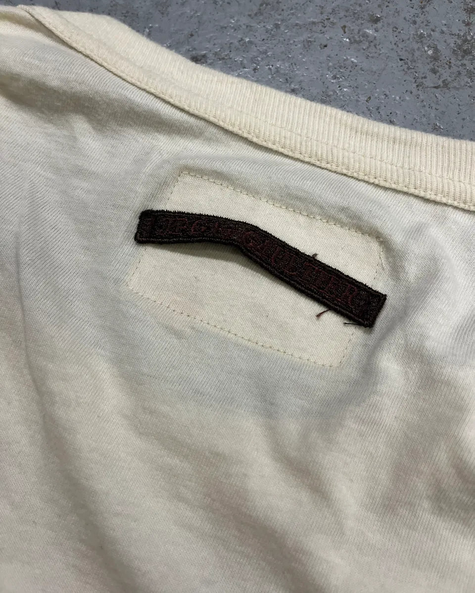 2000s Jean Paul Gaultier Cow-Boy Target Creamy Longsleeves ztVidNK 8