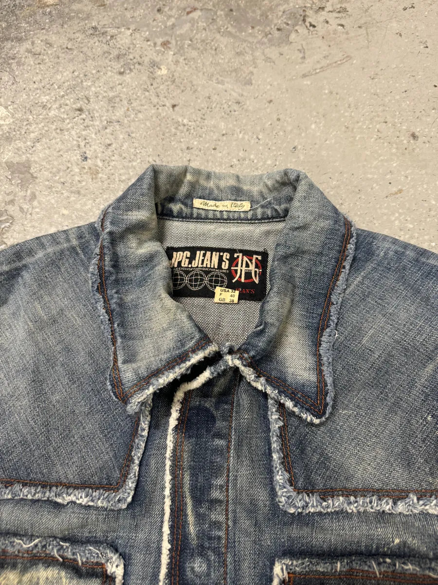 2000s Jean Paul Gaultier Cowboy Paneled Denim Jacket (S/M) 10