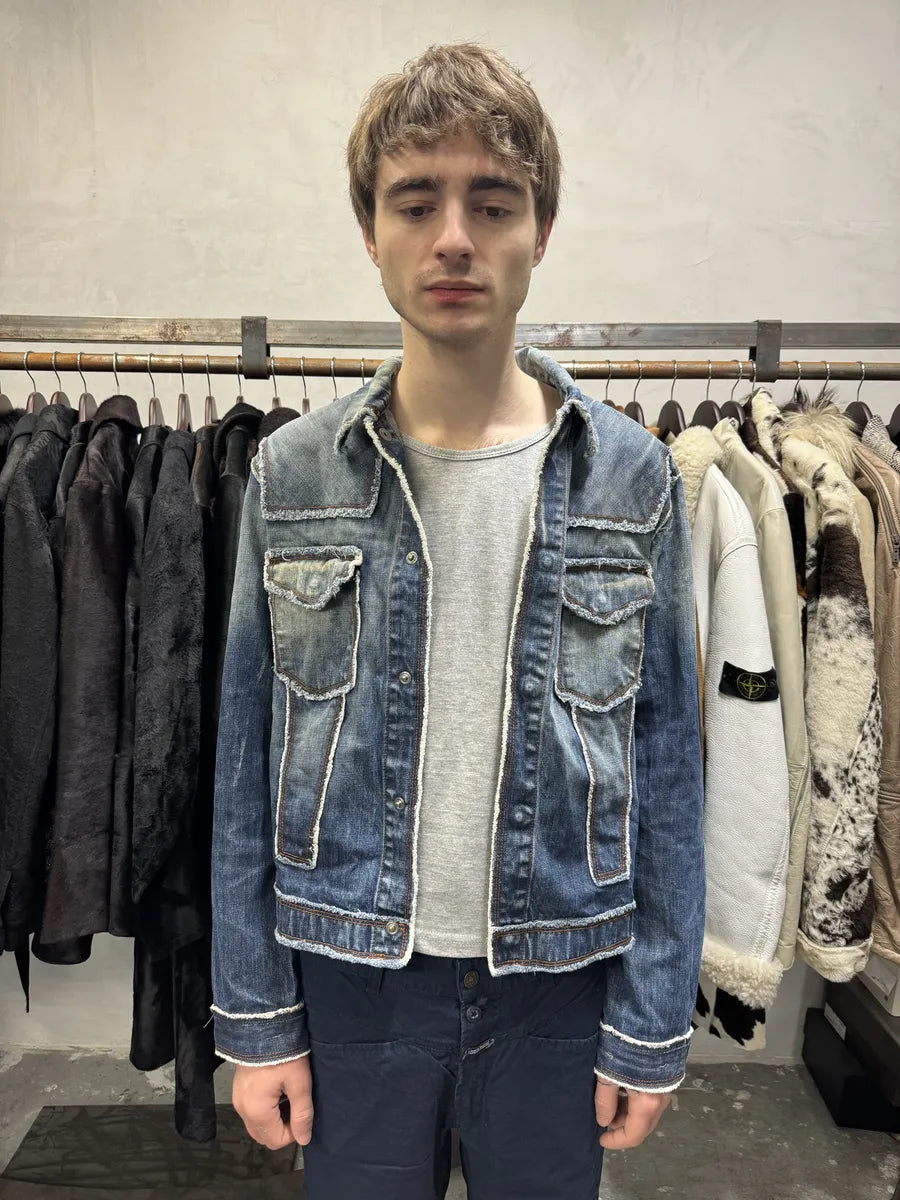 2000s Jean Paul Gaultier Cowboy Paneled Denim Jacket (S/M) 2