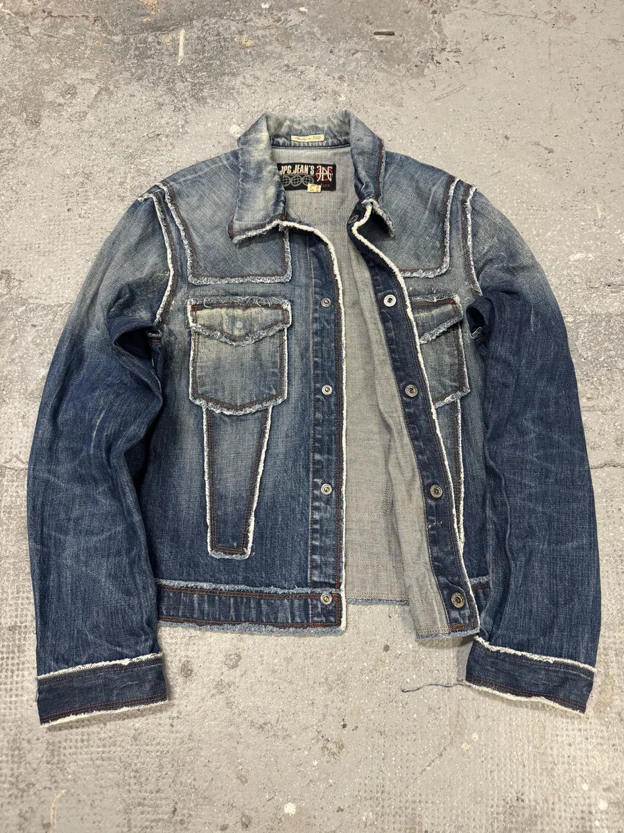 2000s Jean Paul Gaultier Cowboy Paneled Denim Jacket (S/M) 4