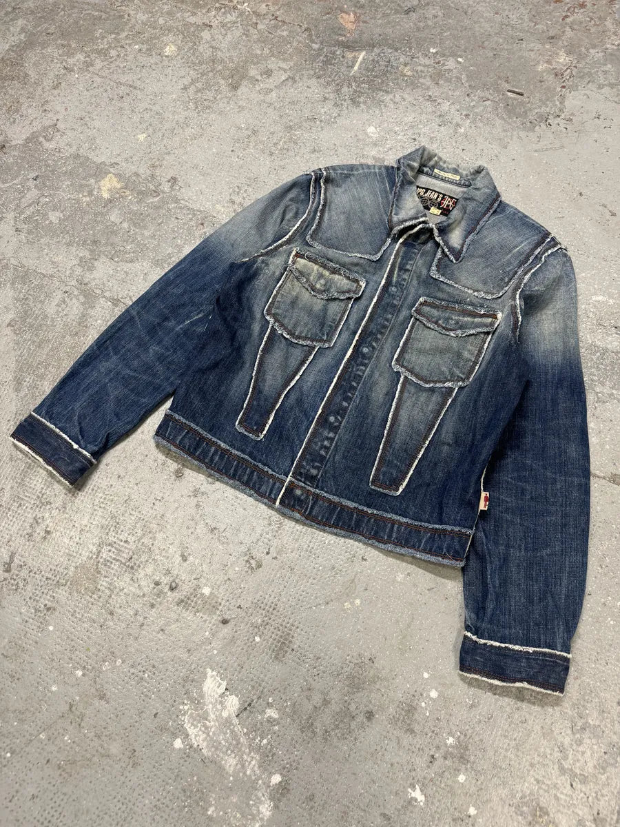 2000s Jean Paul Gaultier Cowboy Paneled Denim Jacket (S/M) 8