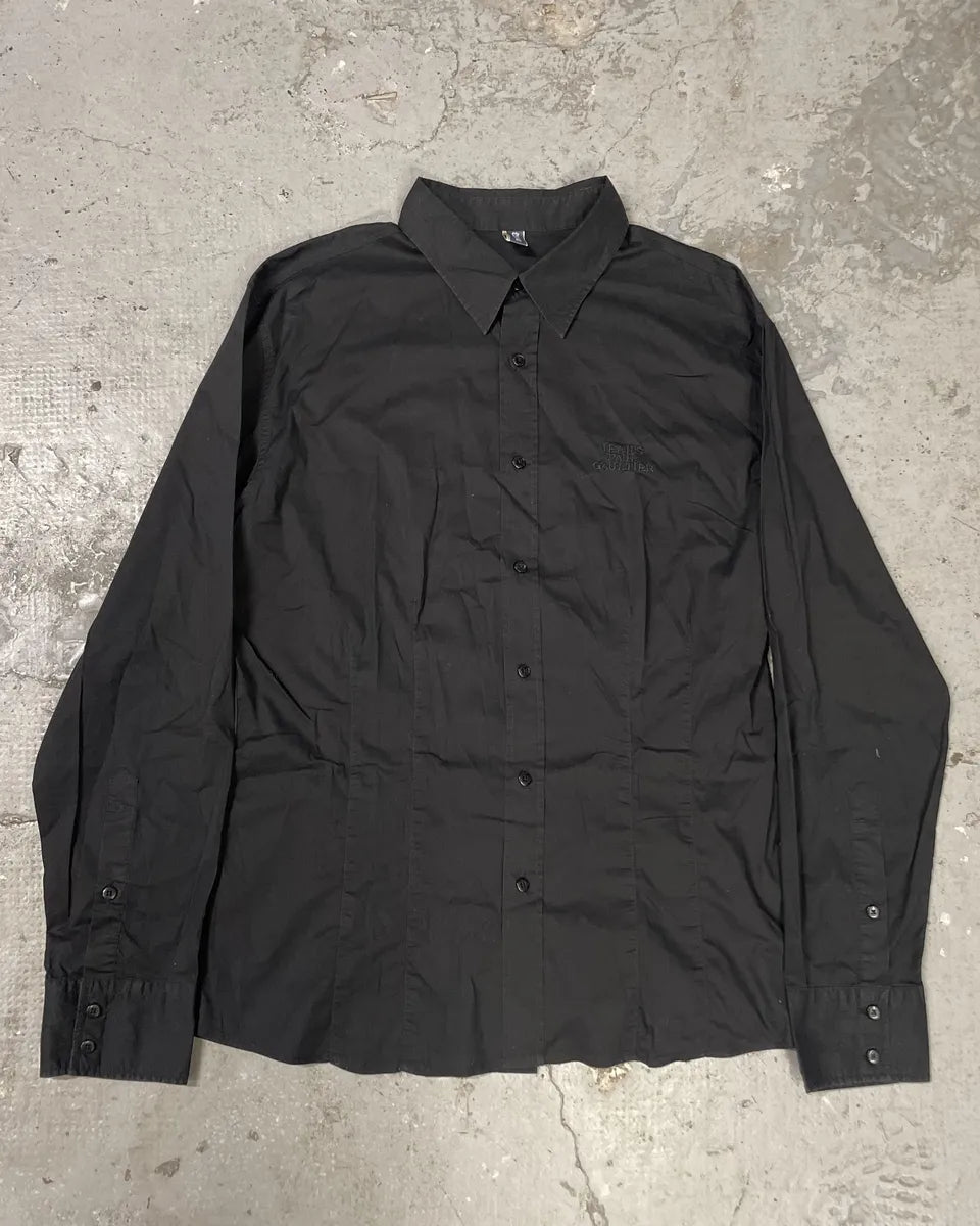 2000s Jean Paul Gaultier Dinasty Black Shirt (M) OVwEANK 0