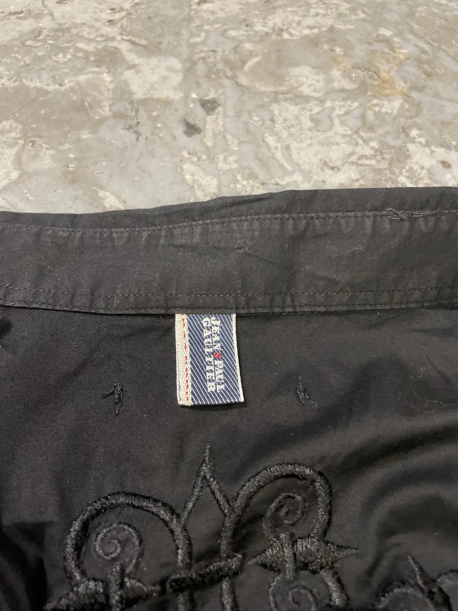 2000s Jean Paul Gaultier Dinasty Black Shirt (M) OVwEANK 4