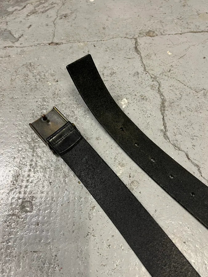 2000s Jean Paul Gaultier Earth Black Leather Belt bwukmGz 3