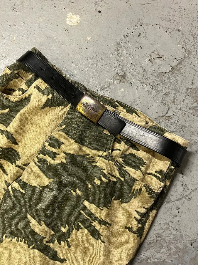 2000s Jean Paul Gaultier Earth Black Leather Belt bwukmGz 0