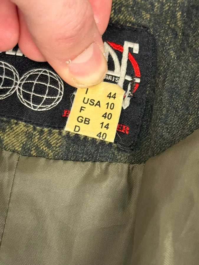 2000s Jean Paul Gaultier Earth Eroded Green Organic Velvet Jacket OpEGrsF 13
