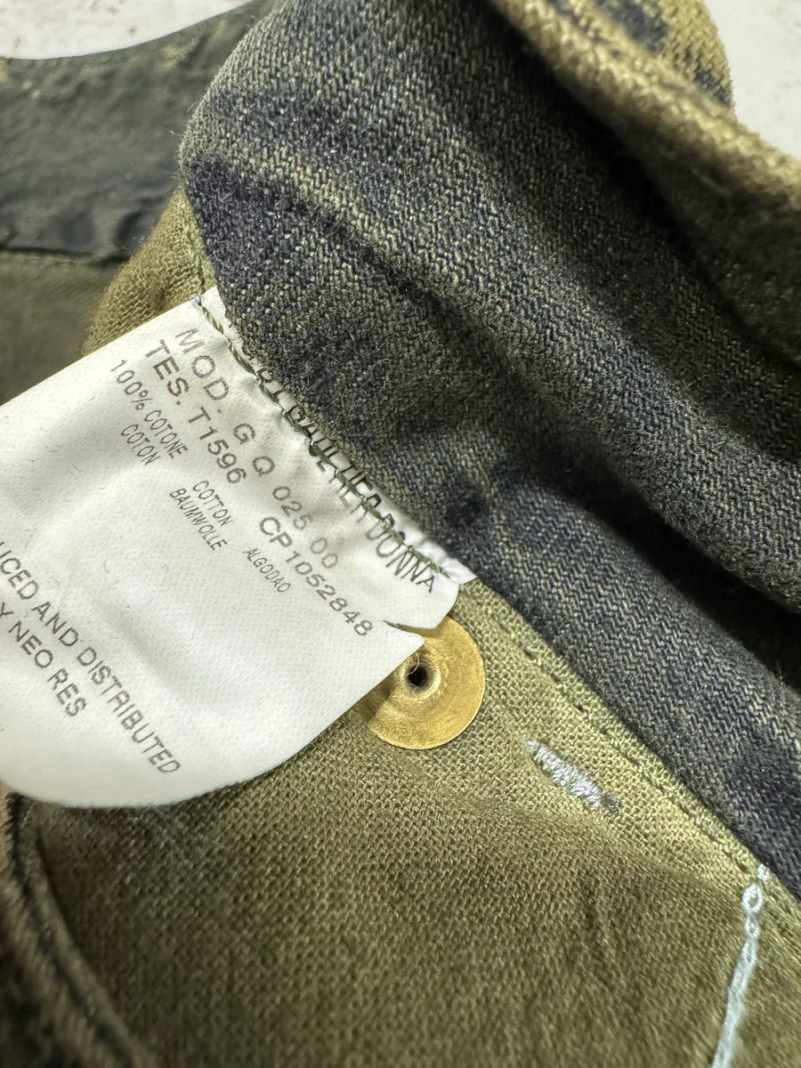 2000s Jean Paul Gaultier Earth Eroded Green Velvet Pants XBAriSq 8