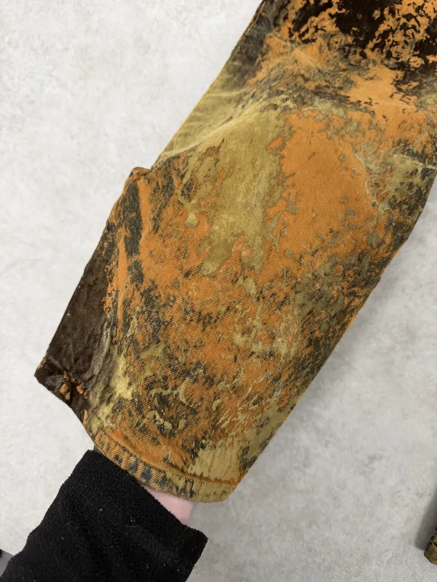 2000s Jean Paul Gaultier Earth Eroded Orange Velvet Pants fVnaAWz 13