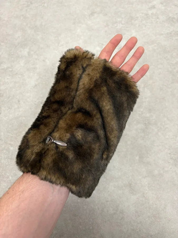 2000s Jean Paul Gaultier Faux Fur Shoulder Bag EPpfSYy 4