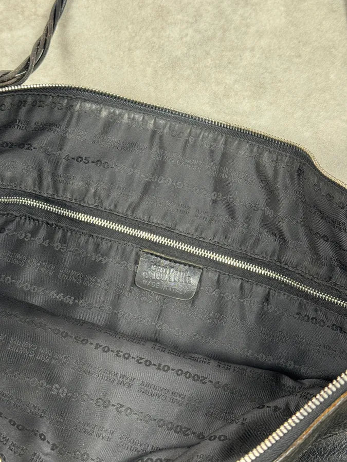 2000s Jean Paul Gaultier Fringe Brown Leather Handle Bag mxWTNxt 6