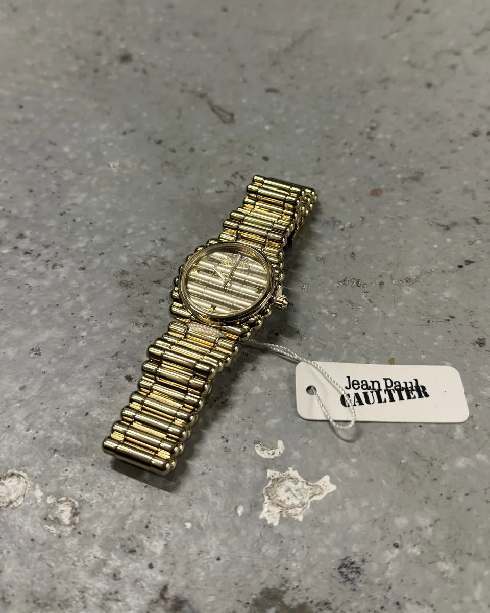 2000s Jean Paul Gaultier Gold Bullet Watch (OS) 4