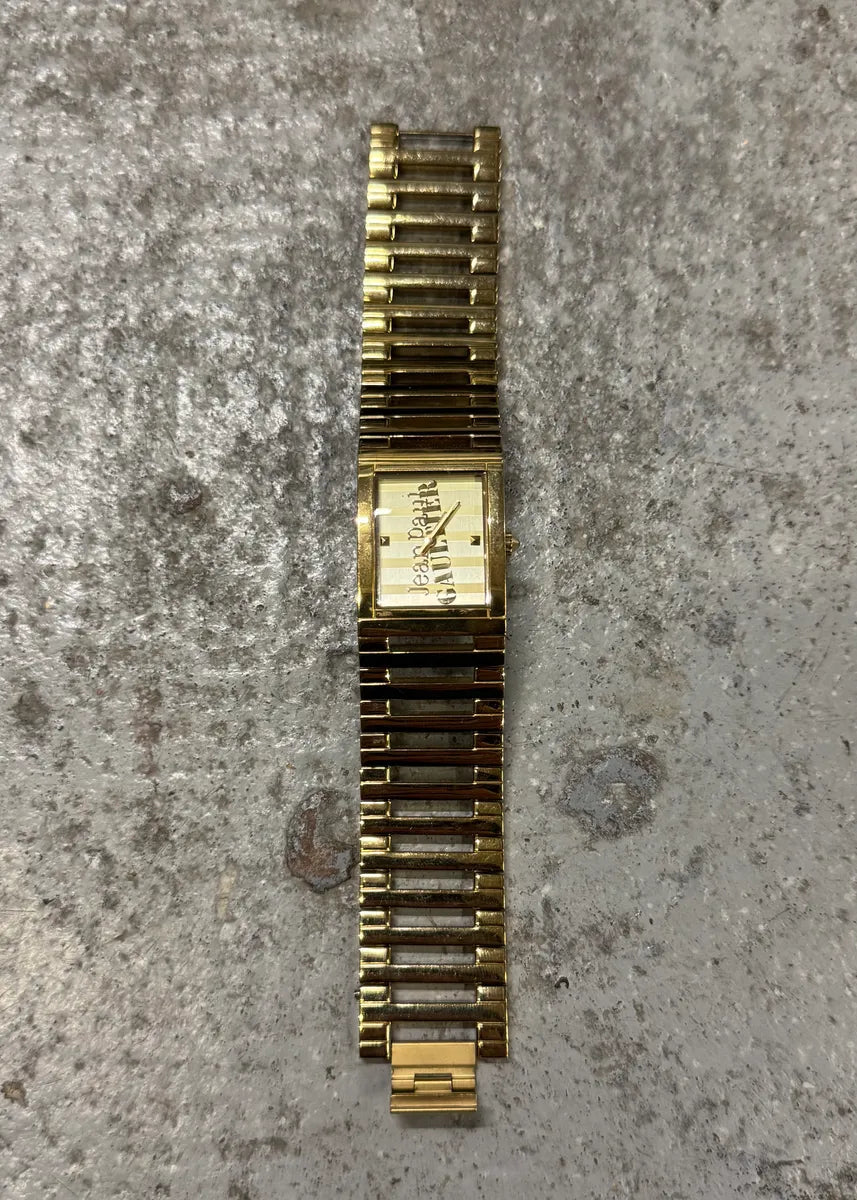 2000s Jean Paul Gaultier Golden Rail Watch pnsjQQd 0