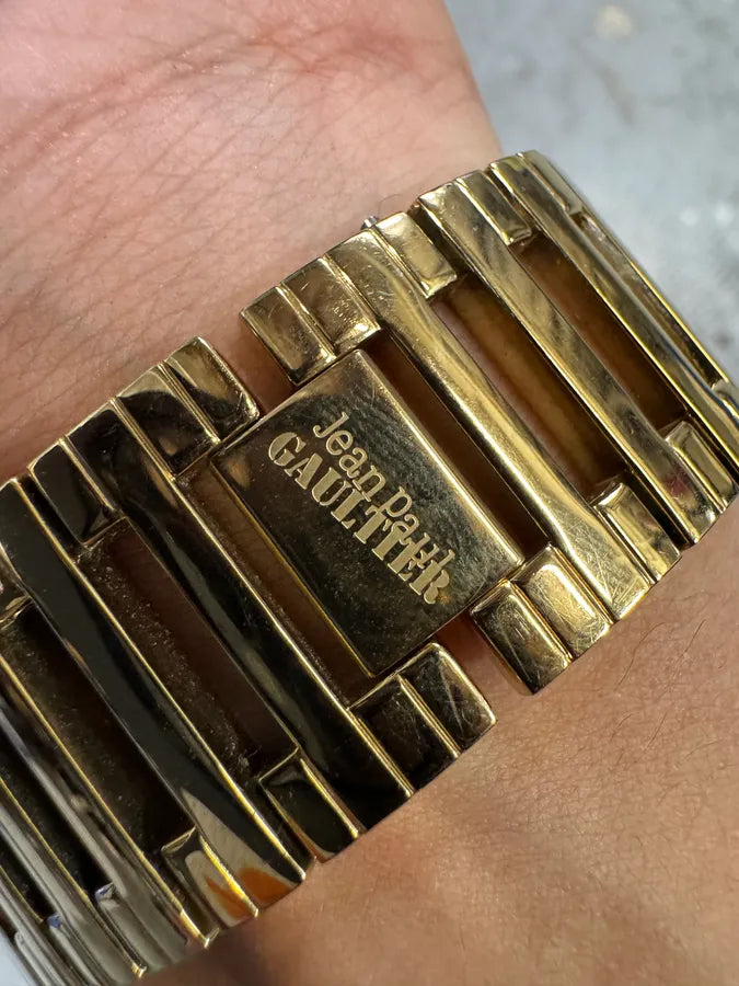 2000s Jean Paul Gaultier Golden Rail Watch pnsjQQd 5