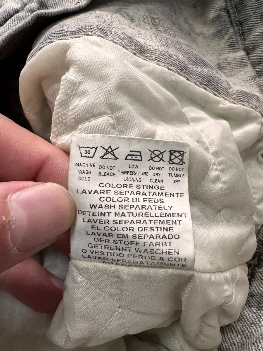 2000s Jean Paul Gaultier Grey Native American Denim Jacket (XS) 9