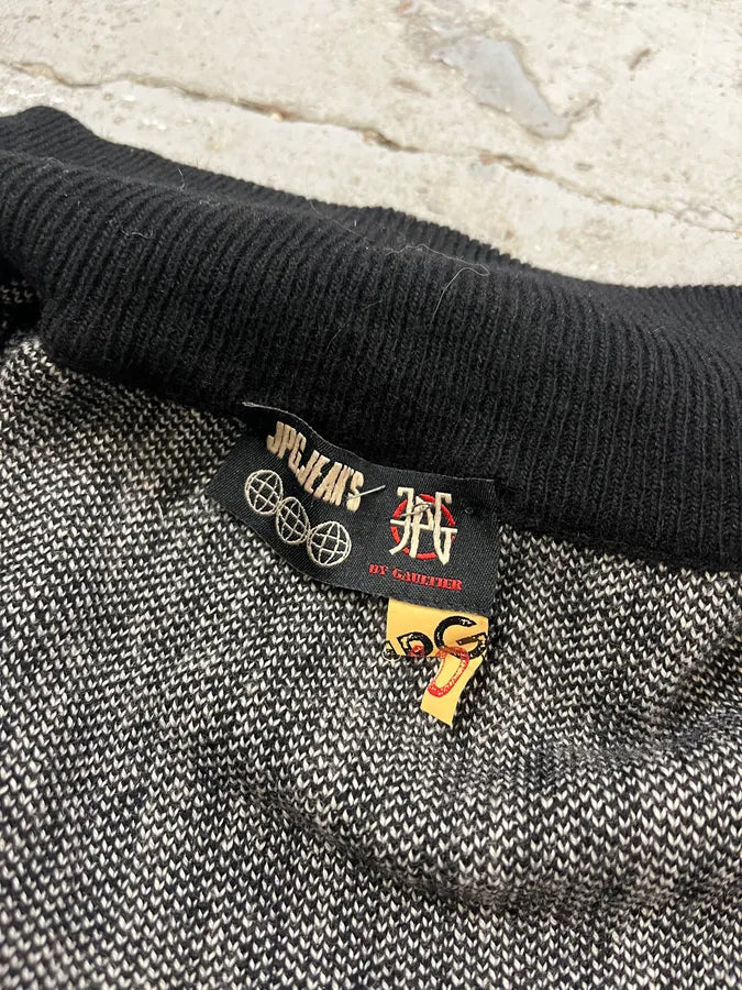 2000s Jean Paul Gaultier Grey Propaganda Zip-up Sweater rTcHaJh 10