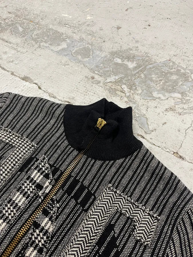 2000s Jean Paul Gaultier Grey Propaganda Zip-up Sweater rTcHaJh 4