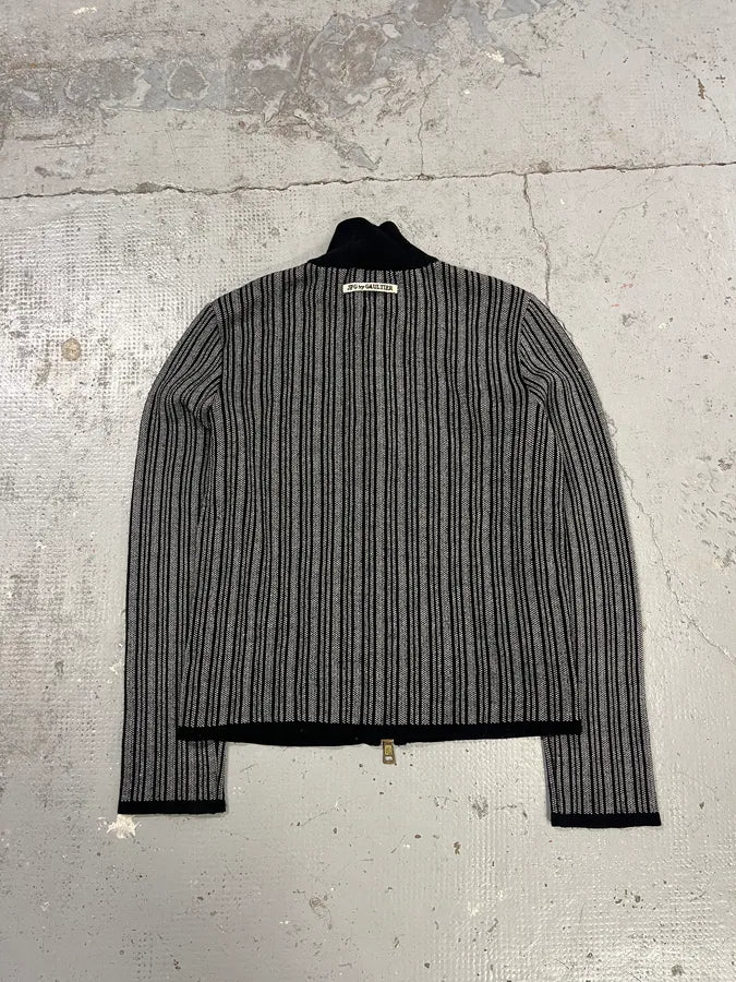 2000s Jean Paul Gaultier Grey Propaganda Zip-up Sweater rTcHaJh 7