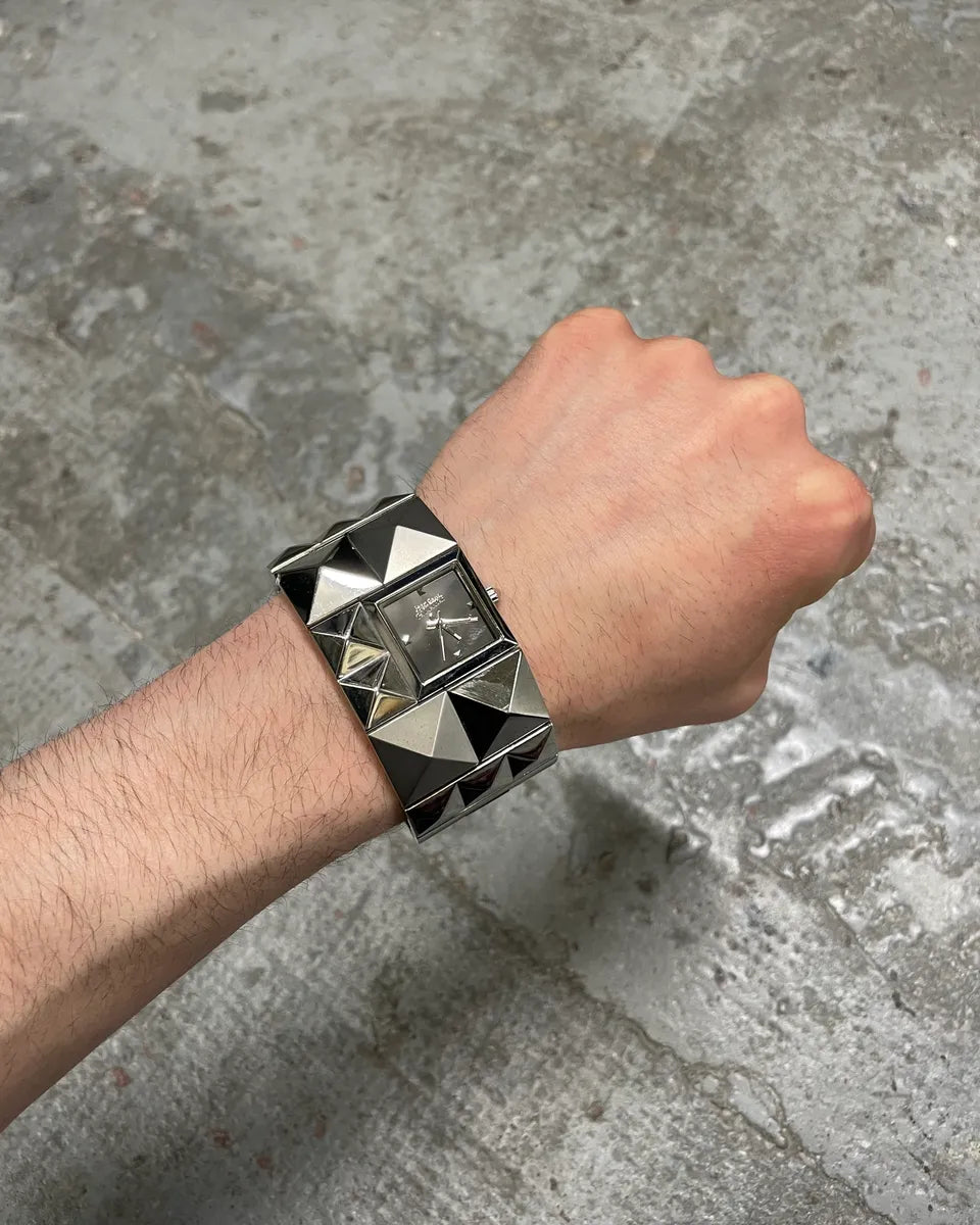 2000s Jean Paul Gaultier Grey Silver Steel Watch (OS) juryLGl 0