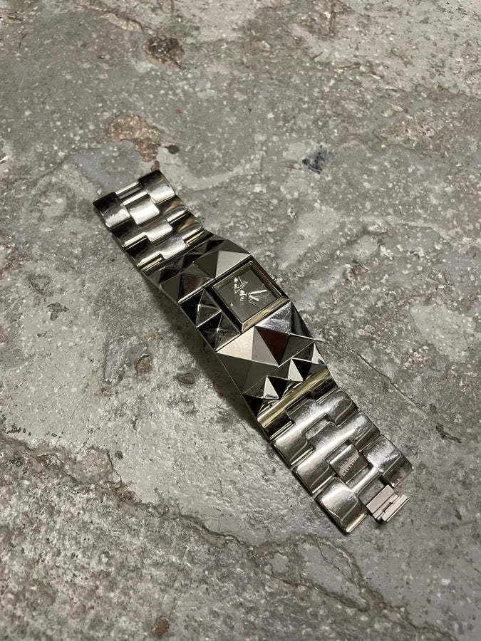 2000s Jean Paul Gaultier Grey Silver Steel Watch (OS) juryLGl 3