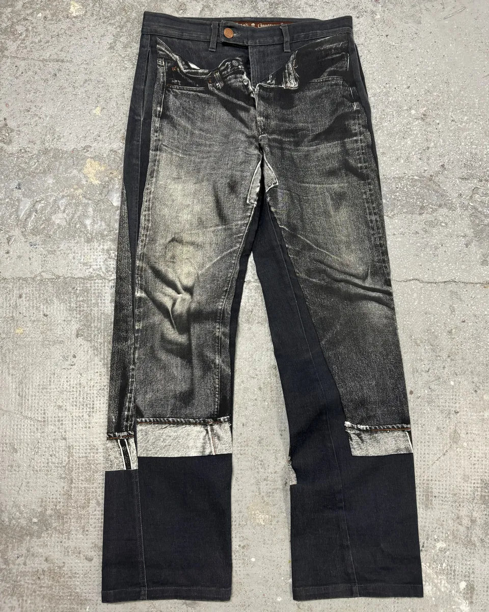 2000s Jean Paul Gaultier Grey Trompe L’oeil Pants (M) 0