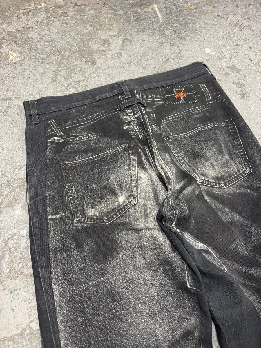 2000s Jean Paul Gaultier Grey Trompe L’oeil Pants (M) 5