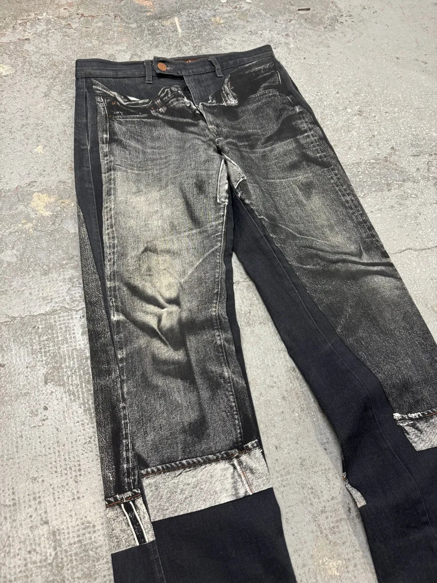 2000s Jean Paul Gaultier Grey Trompe L’oeil Pants (M) 6