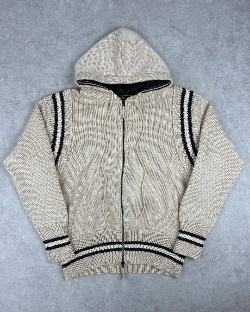 2000s Jean Paul Gaultier Grey Wool Boxer Zip-up Hoodie niaZOqt 0