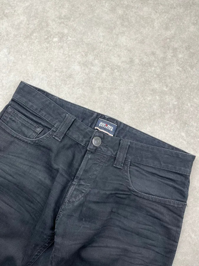 2000s Jean Paul Gaultier Obscure Blue Slim Denim Jeans oBsfxGV 5
