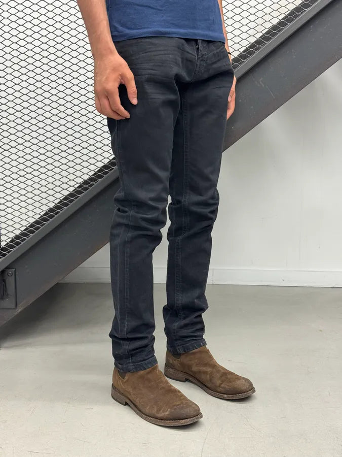 2000s Jean Paul Gaultier Obscure Blue Slim Denim Jeans oBsfxGV 2