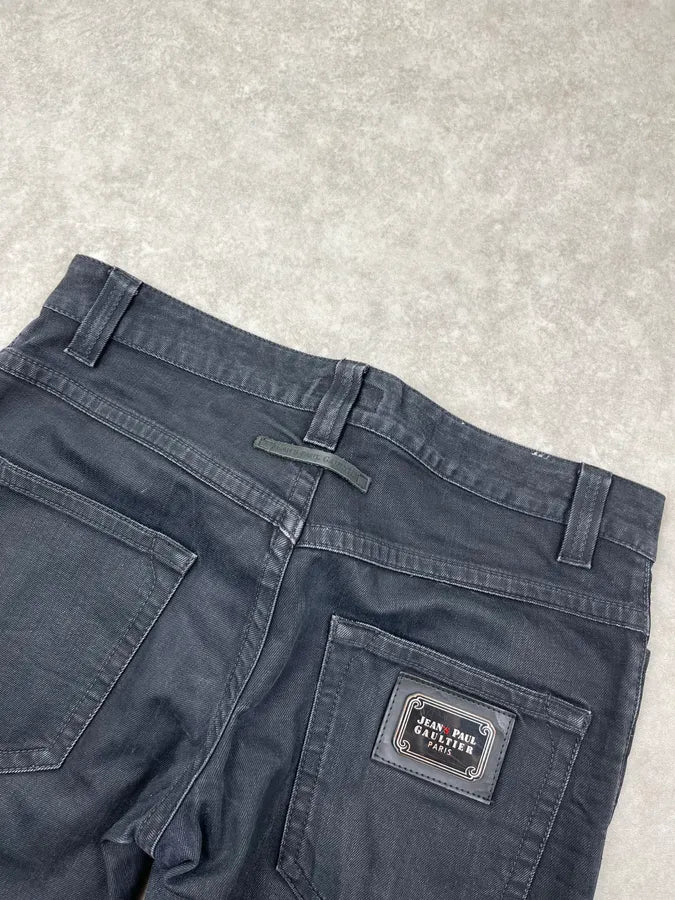 2000s Jean Paul Gaultier Obscure Blue Slim Denim Jeans oBsfxGV 6