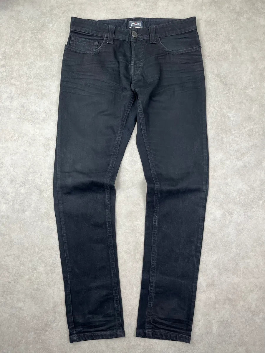 2000s Jean Paul Gaultier Obscure Blue Slim Denim Jeans oBsfxGV 0