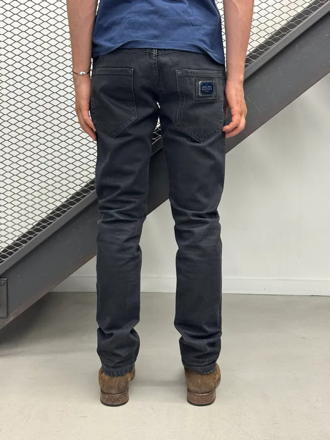 2000s Jean Paul Gaultier Obscure Blue Slim Denim Jeans oBsfxGV 3