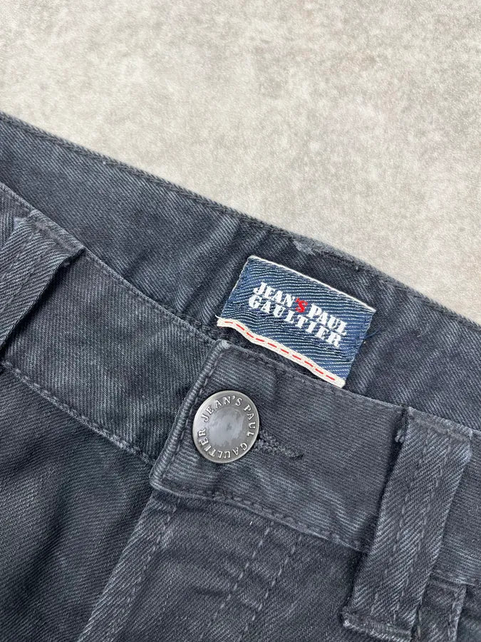 2000s Jean Paul Gaultier Obscure Blue Slim Denim Jeans oBsfxGV 8