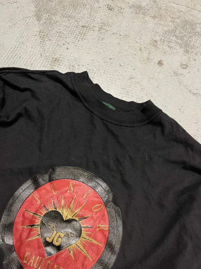 2000s Jean Paul Gaultier Junior Heart Black Longsleeves RtKxPon 4