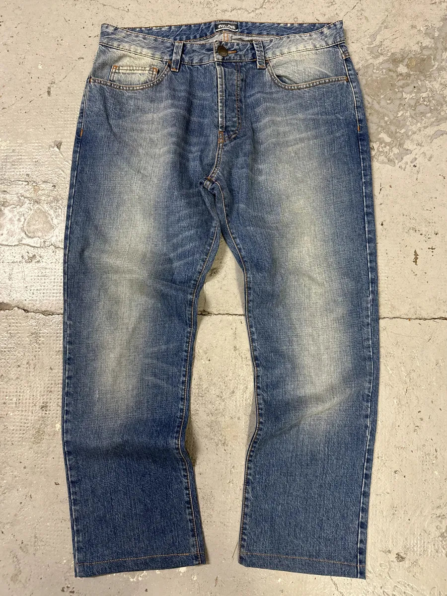 2000s Jean Paul Gaultier Large Blue Denim Jeans hgEsYvN 0