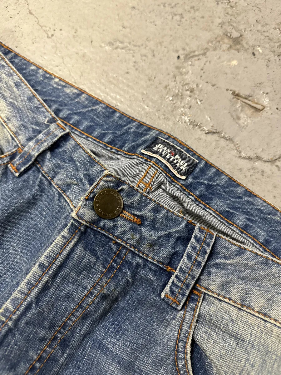 2000s Jean Paul Gaultier Large Blue Denim Jeans hgEsYvN 8