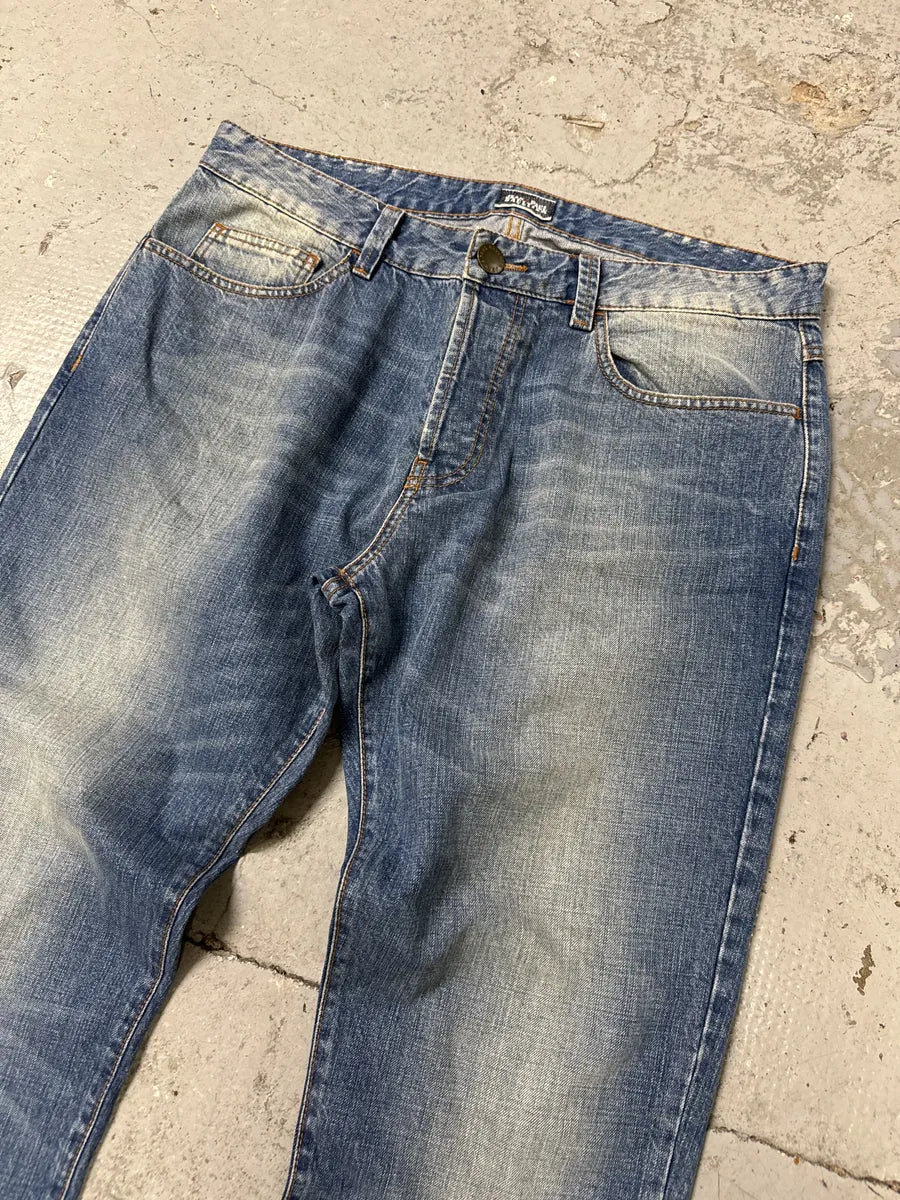 2000s Jean Paul Gaultier Large Blue Denim Jeans hgEsYvN 9