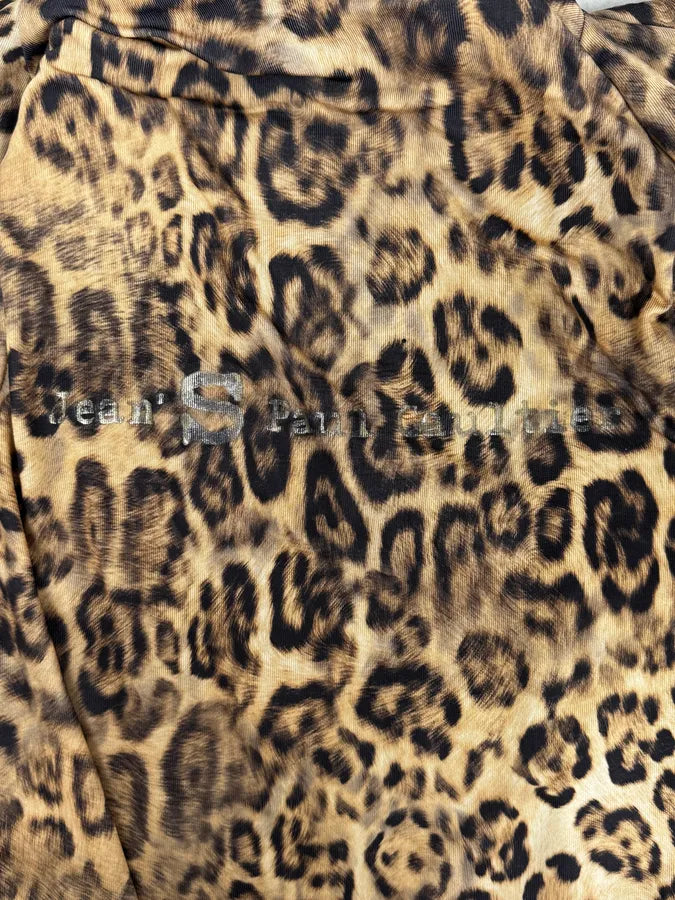 2000s Jean Paul Gaultier Leopard Cross Sleeveless Zip-up Sweater BzItmfO 10