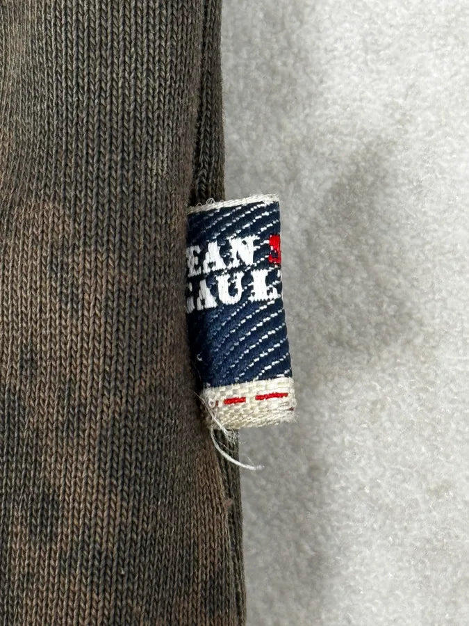 2000s Jean Paul Gaultier Leopard Cross Sleeveless Zip-up Sweater BzItmfO 9