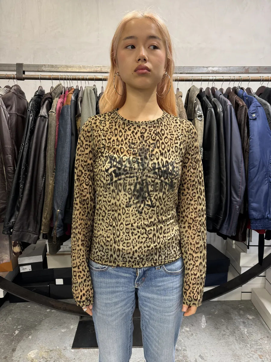 2000s Jean Paul Gaultier Leopard Print Cross Longsleeves OlhmwkG 2