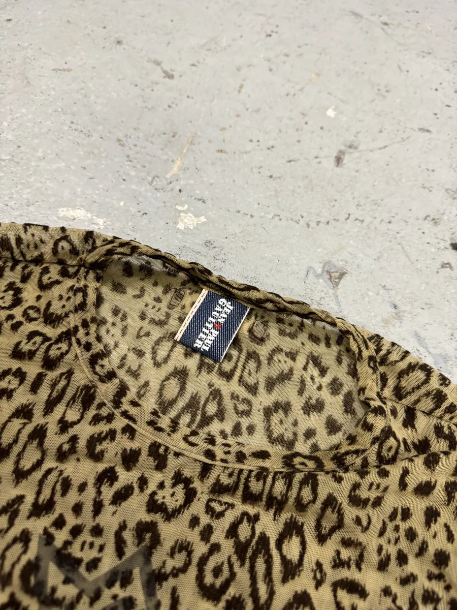 2000s Jean Paul Gaultier Leopard Print Cross Longsleeves OlhmwkG 4